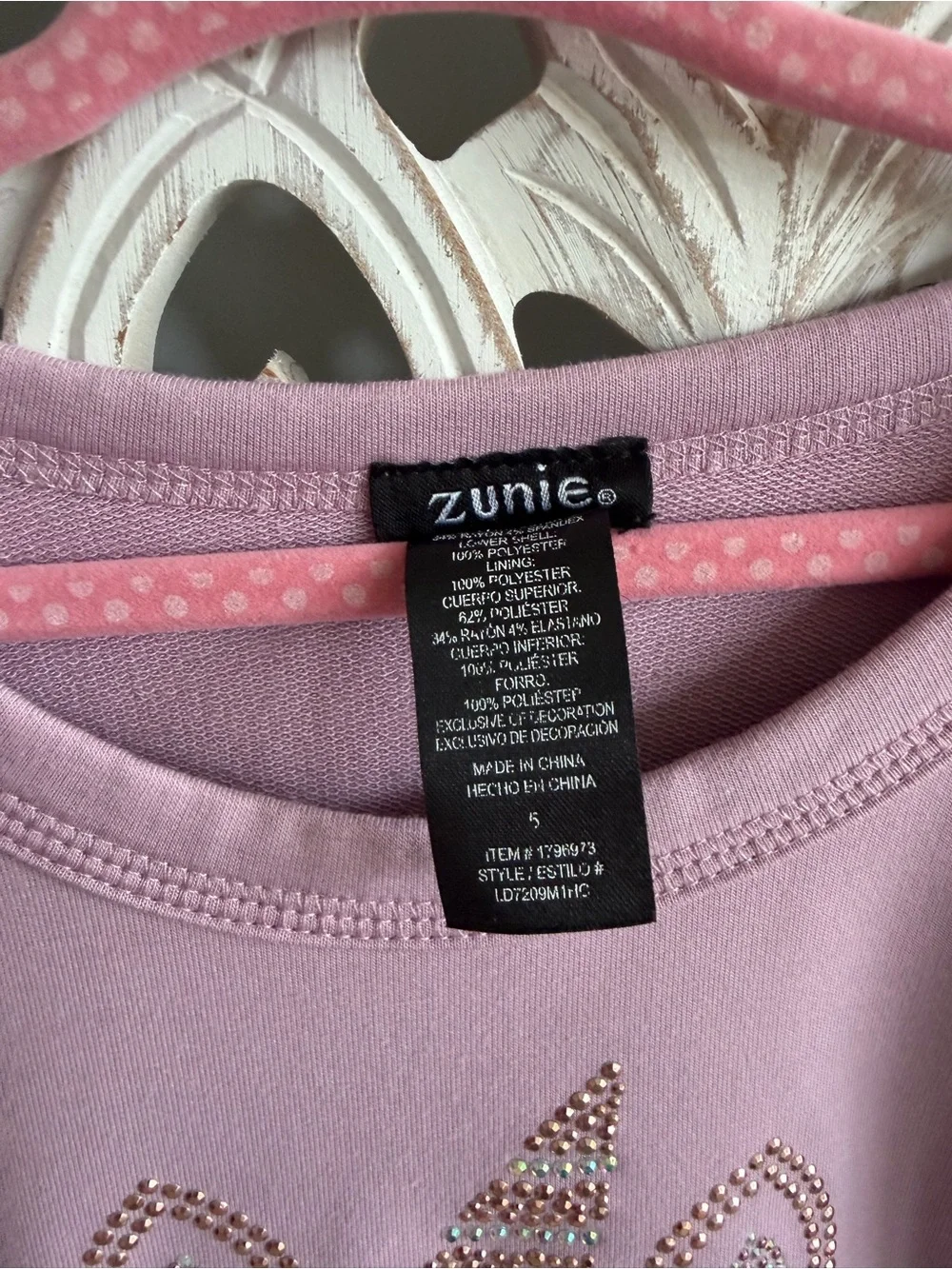 Zunie Girls Unicorn Tutu Dress Size 5